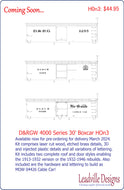 HOn3 D&RG/D&RGW 4000 Series 30' Boxcar