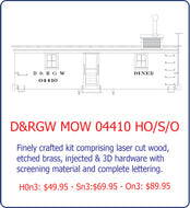 On3 D&RGW MOW 04410 Diner car