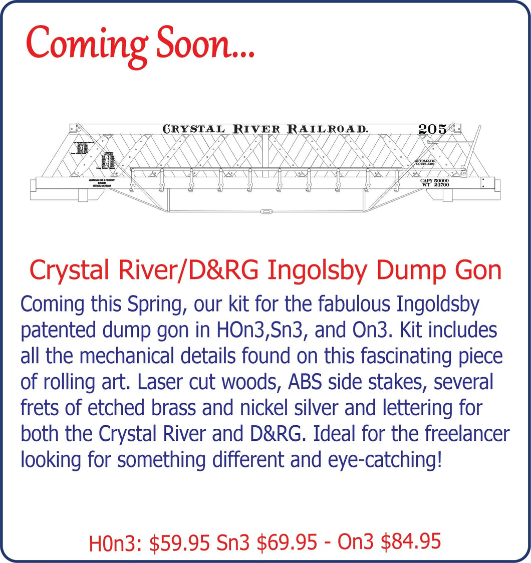 On3 Crystal River/D&RG Ingoldsby Dump Gon
