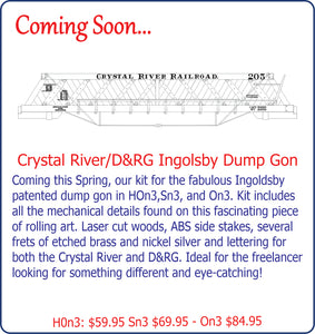 Sn3 Crystal River/D&RG Ingoldsby Dump Gon