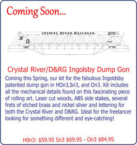 HOn3 Crystal River/D&RG Ingoldsby Dump Gon