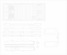 Load image into Gallery viewer, These are the laser cut brass components. They are etched with surface detail first then laser cut. Brass is 0.036" thick