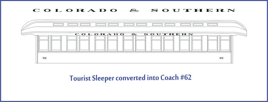 HOn3 Colorado & Southern Coach #62 PRE-ORDER