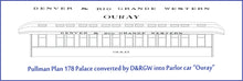 Load image into Gallery viewer, HOn3 D&amp;RGW Parlor Car &quot;Ouray&quot; Car PRE-ORDER