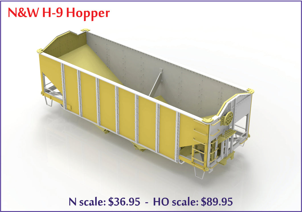 HO Scale Norfolk & Western H-9 Hopper Kit