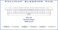 On3 Pullman Plan 178 Palace Car Sleeper PRE-ORDER