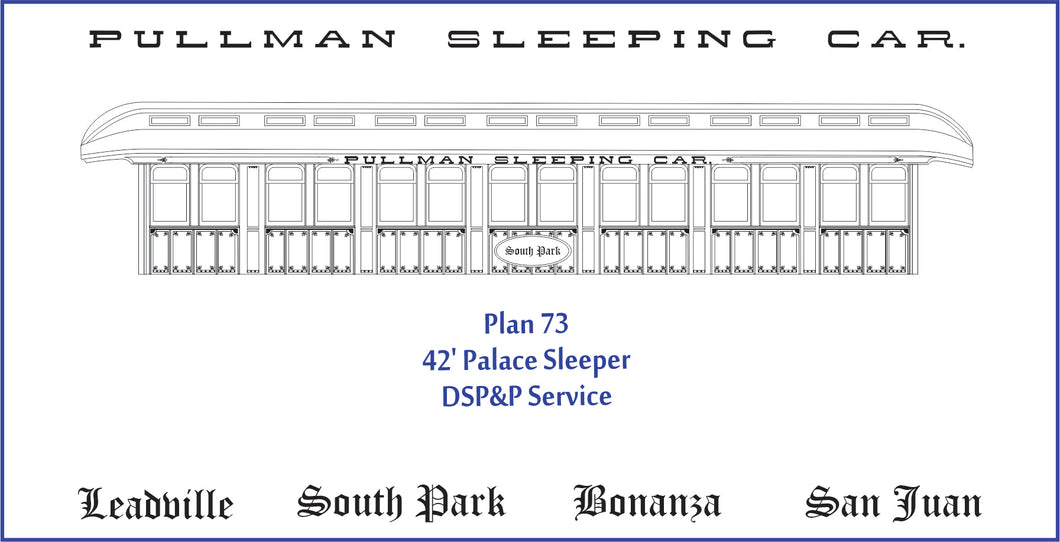 Sn3 Pullman Plan 73 Palace Car Sleeper PRE-ORDER