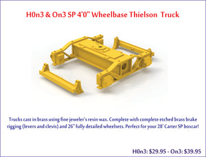 HOn3 SP 4'0" SP Thielson Trucks PRE-ORDER